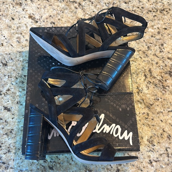 Sam Edelman Black Strappy Heels - Picture 8 of 11